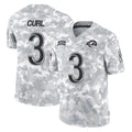 Keante LA.Rams #3 Kam Curl Player Arctic Camo Salute To Service Limited Game Stitched Jerseys