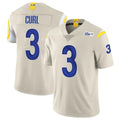 Keante LA.Rams #3 Kam Curl Player Bone Limited Vapor Home Game Stitched Jerseys