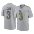 Keante LA.Rams #3 Kam Curl Player Gray Atmosphere Fashion Home Game Stitched Jerseys