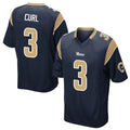 Keante LA.Rams #3 Kam Curl Player Navy Home Game Stitched Jerseys