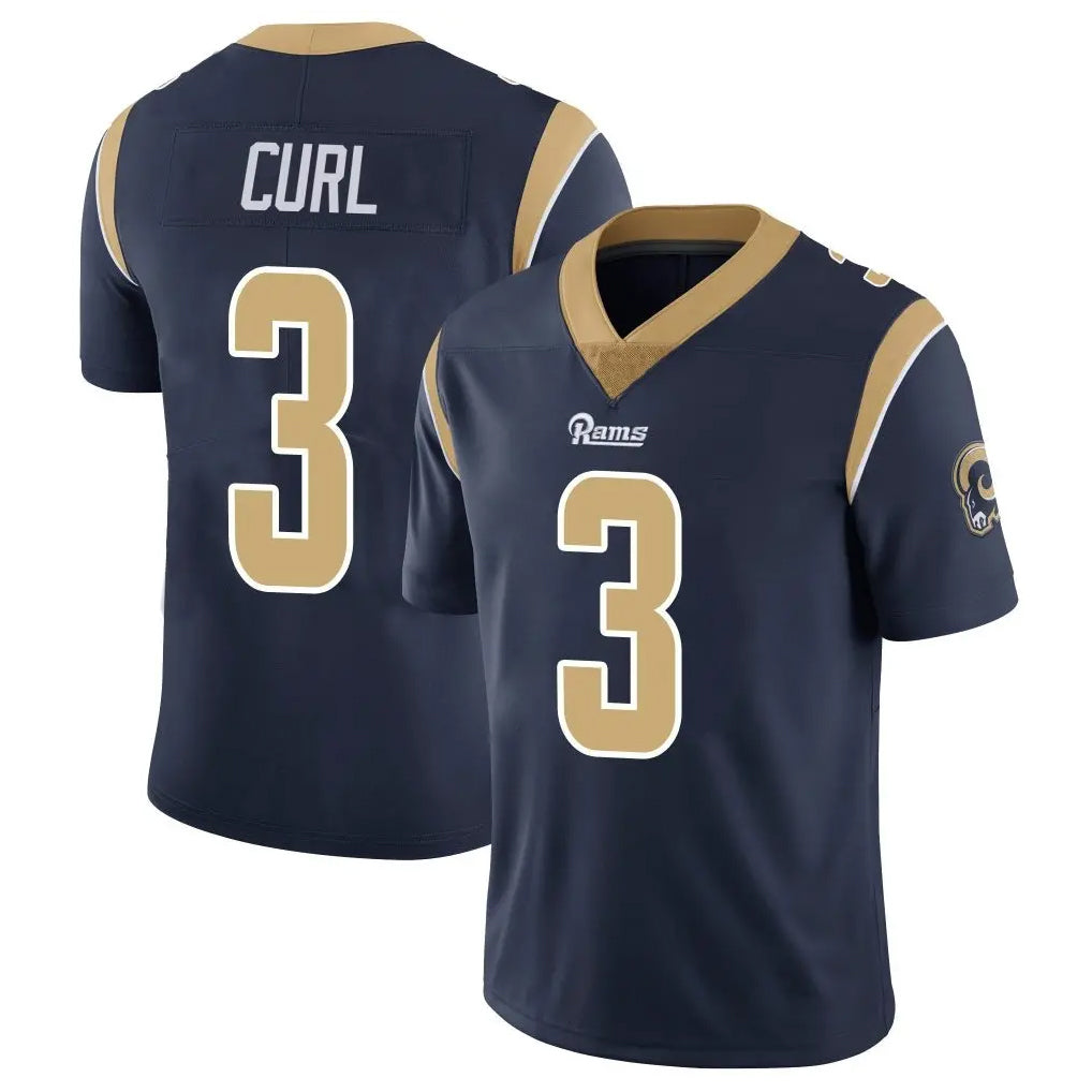 Keante LA.Rams #3 Kam Curl Player Navy Limited Vapor Untouchable Home Game Stitched Jerseys