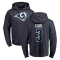 Keante LA.Rams #3 Kam Curl Player Navy Pullover Hoodie Limited Game Stitched Jerseys