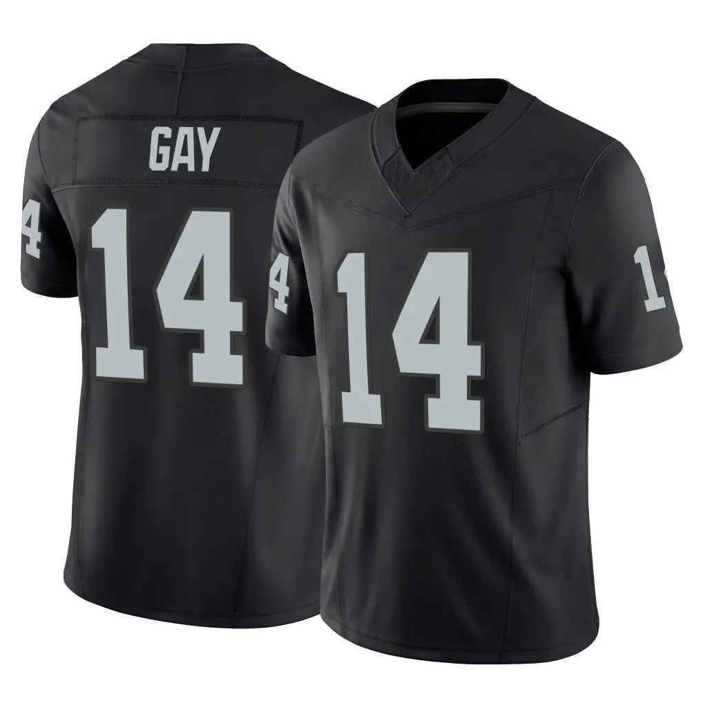 Keante LV.Raiders #14 Matt Gay Player Black Limited Vapor F.U.S.E. Home Game Stitched Jerseys