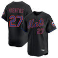 Keante NY.Mets #27 Mark Vientos Player Black Alternate Home Limited Stitched Jerseys