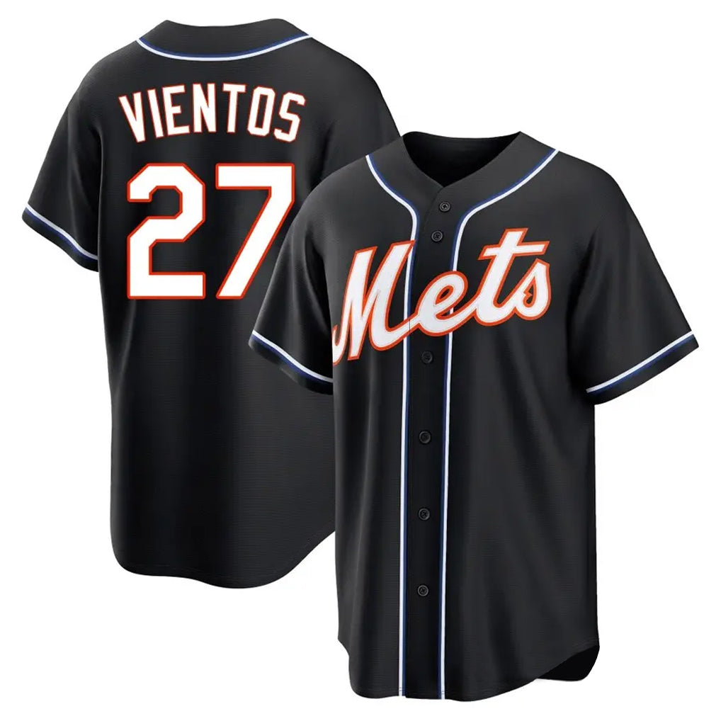 Keante NY.Mets #27 Mark Vientos Player Black Fashion Out Game Stitched Jerseys