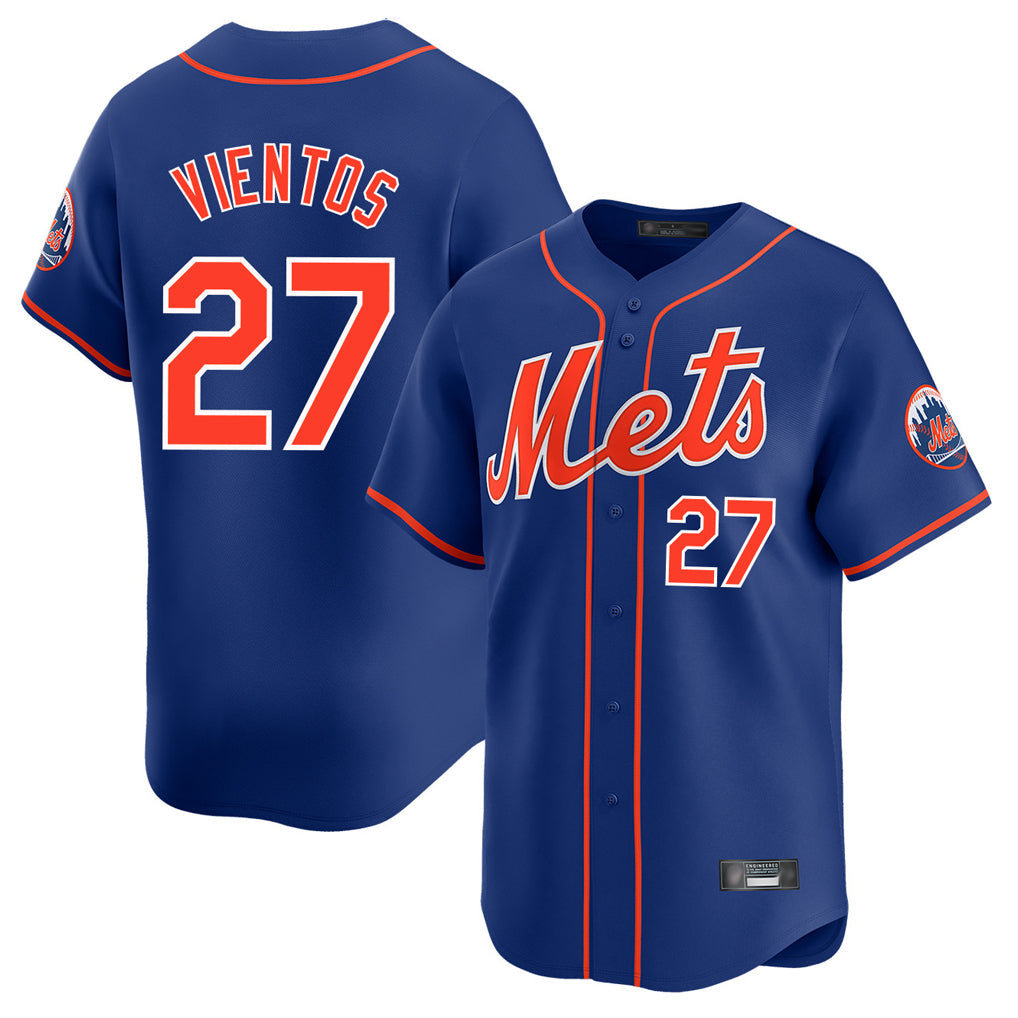Keante NY.Mets #27 Mark Vientos Player Royal Home Limited Stitched Jerseys