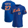 Keante NY.Mets #27 Mark Vientos Player Royal Limited Elite Home Stitched Jerseys