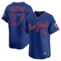 Keante NY.Mets #27 Mark Vientos Player Royal T-shirt Home Limited Elite Stitched Jerseys