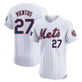 Keante NY.Mets #27 Mark Vientos Player White Home Limited Elite Stitched Jerseys