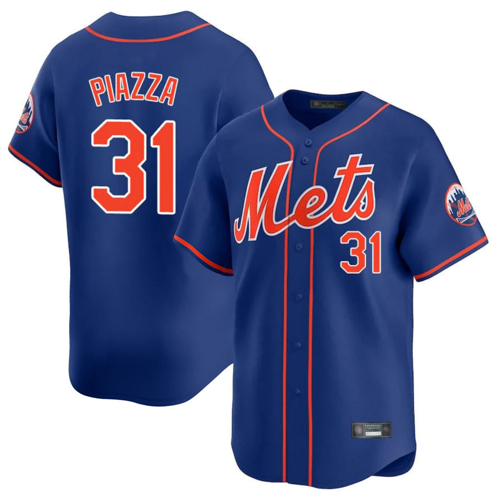 Keante NY.Mets #31 Mike Piazza Player Royal Home Limited Stitched Jerseys