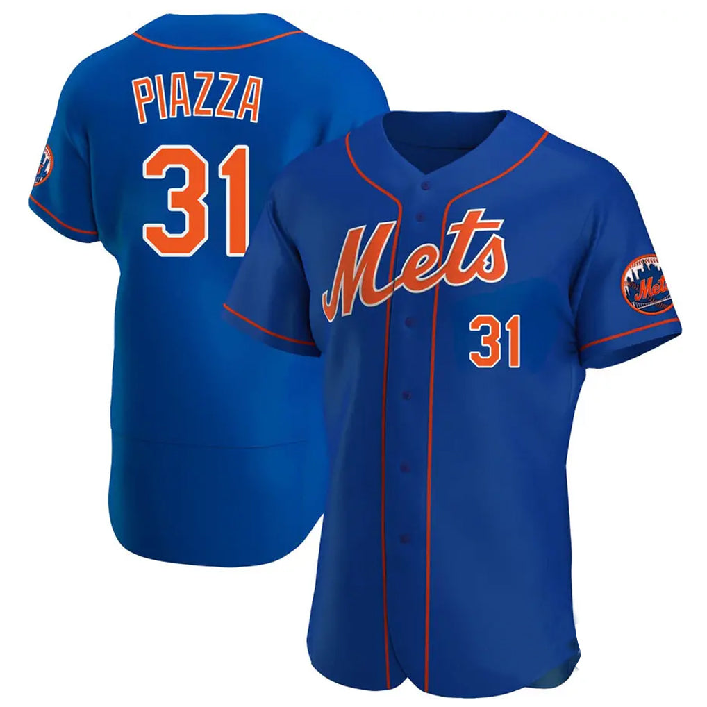 Keante NY.Mets #31 Mike Piazza Player Royal Limited Elite Home Stitched Jerseys