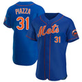 Keante NY.Mets #31 Mike Piazza Player Royal Limited Elite Home Stitched Jerseys