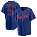 Keante NY.Mets #31 Mike Piazza Player Royal T-shirt Home Game Stitched Jerseys
