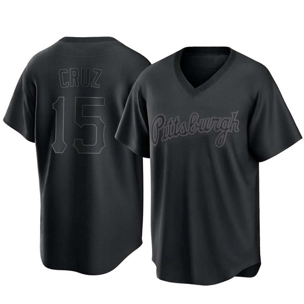 Keante P.Pirates #15 Oneil Cruz Player Black Fashion Home Game Stitched Jerseys