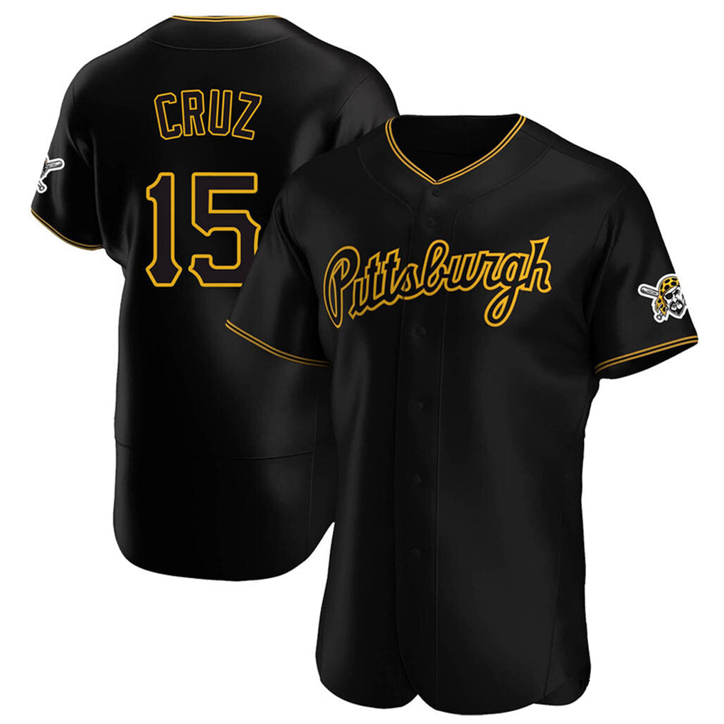 Keante P.Pirates #15 Oneil Cruz Player Black Home Limited Elite Stitched Jerseys
