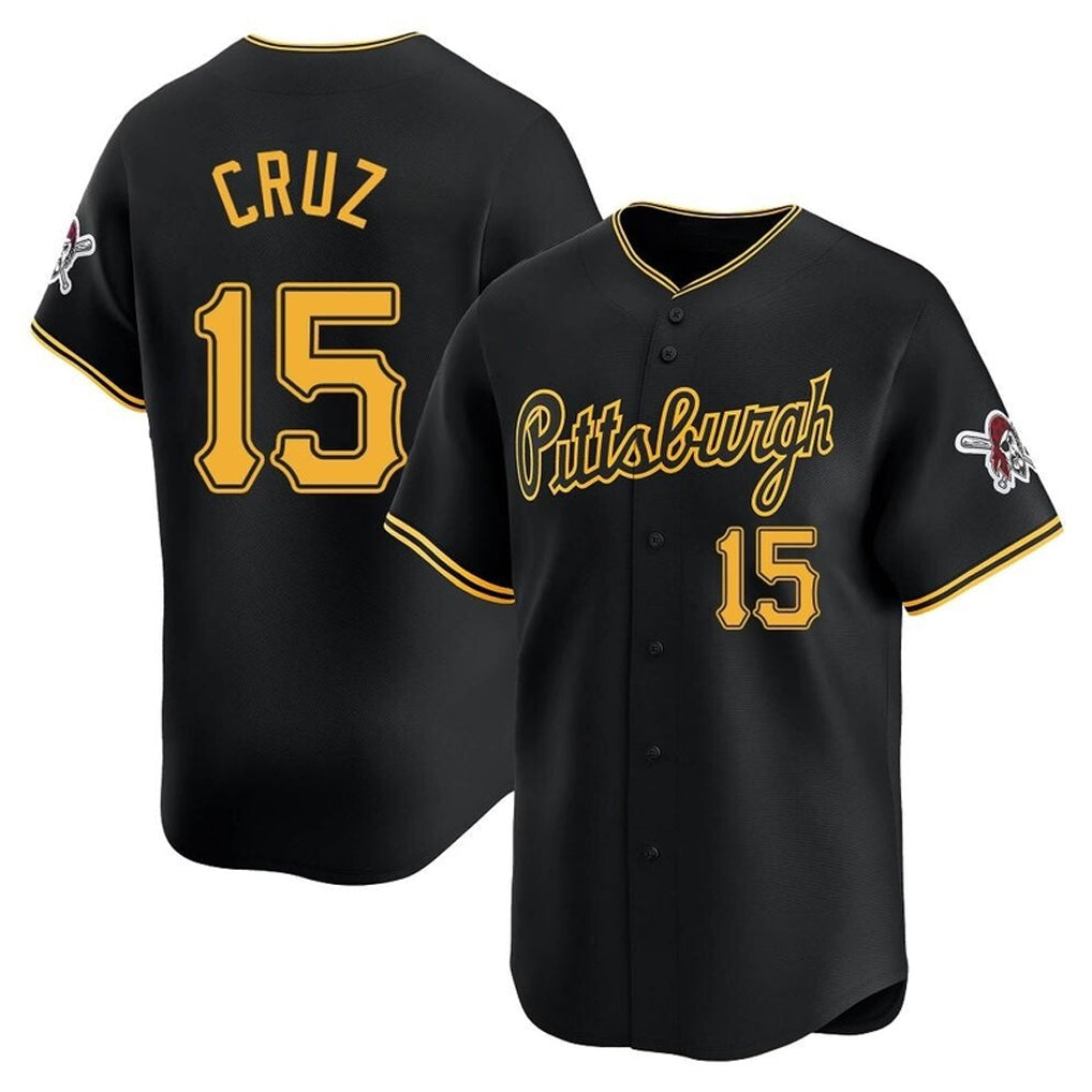 Keante P.Pirates #15 Oneil Cruz Player Black Home Limited Stitched Jerseys