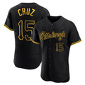 Keante P.Pirates #15 Oneil Cruz Player Black Snake Skin City Home Limited Elite Stitched Jerseys