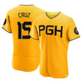 Keante P.Pirates #15 Oneil Cruz Player Gold City Connect Home Limited Elite Stitched Jerseys