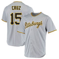 Keante P.Pirates #15 Oneil Cruz Player Gray Road Home Game Stitched Jerseys