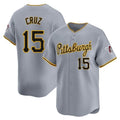 Keante P.Pirates #15 Oneil Cruz Player Gray Road Home Limited Stitched Jerseys