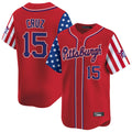 Keante P.Pirates #15 Oneil Cruz Player Red 2025 Independence Day Vapor Premier Limited Stitched Jerseys