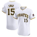 Keante P.Pirates #15 Oneil Cruz Player White Home Limited Elite Stitched Jerseys