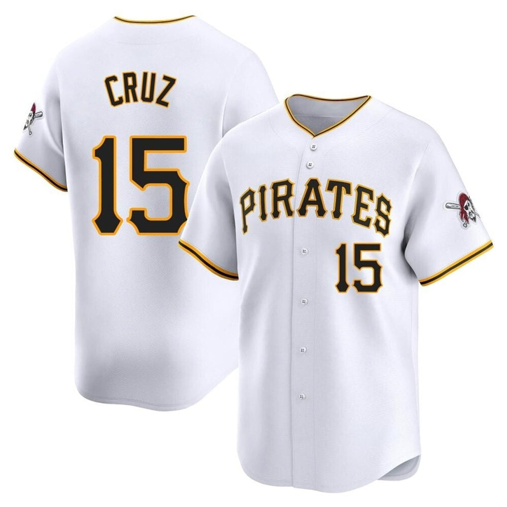 Keante P.Pirates #15 Oneil Cruz Player White Home Limited Stitched Jerseys