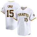 Keante P.Pirates #15 Oneil Cruz Player White Home Limited Stitched Jerseys