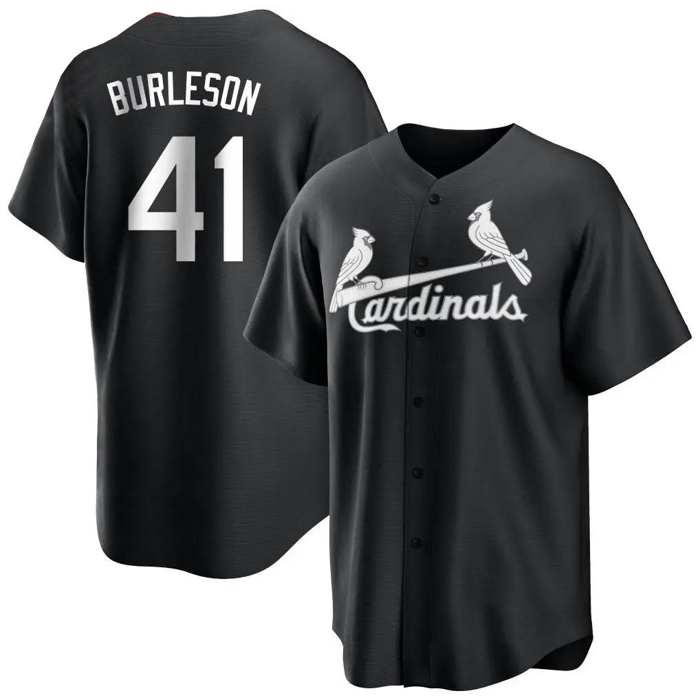 Keante St. Louis Cardinals #41 Alec Burlesona Player Black City Connect Home Limited Stitched Jerseys