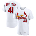 Keante St. Louis Cardinals #41 Alec Burlesona Player White Home Limited Elite Stitched Jerseys