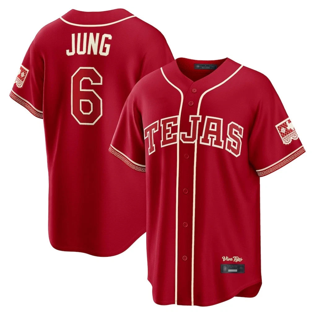Keante T.Rangers #6 Josh Jung Player Red 2026 City Connect Limited Stitched Jerseys