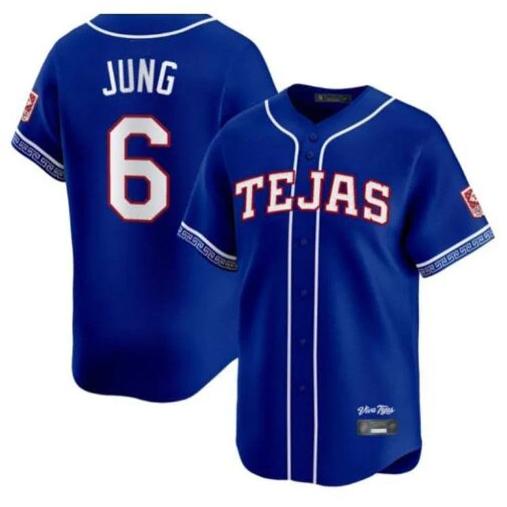 Keante T.Rangers #6 Josh Jung Player Royal 2026 City Connect Limited Stitched Jerseys