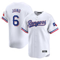 Keante T.Rangers #6 Josh Jung Player White&Blue Home Limited Stitched Jerseys
